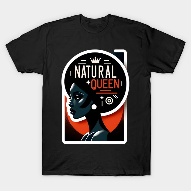 Black Women Matter  - Natural Queen African American Pride T-Shirt by PuckDesign